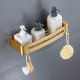 Brushed Gold Shower Shelf Adhesive