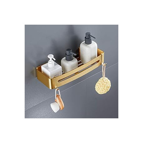 Brushed Gold Shower Shelf Adhesive