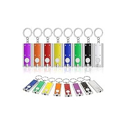 16 Pieces Mini Keychain LED Lights