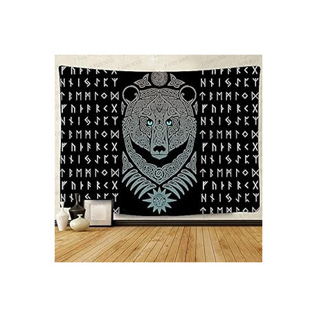 Vikings Tapestry Viking Bear Tapestries 80x60inches