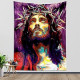 Jesus Tapestry Wall Hanging Christmas