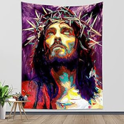 Jesus Tapestry Wall Hanging Christmas