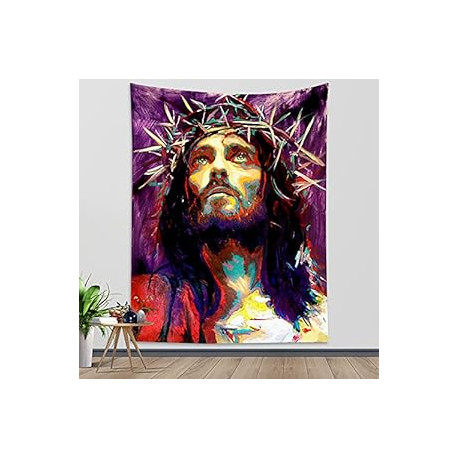 Jesus Tapestry Wall Hanging Christmas