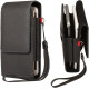 Two Phones Vertical Dual Phone Belt Clip Loops Holster Case Holder Pouch