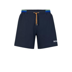 BOSS Men's Standard Signature Stripe Swim Trunk