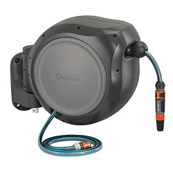 Foot Wall Mounted Retractable Reel with Hose Guide