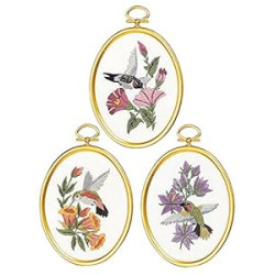 Hummingbirds Cross Stitch Supplies, Multi-Colored