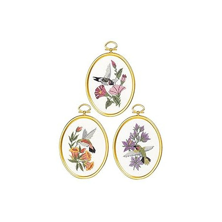 Hummingbirds Cross Stitch Supplies, Multi-Colored
