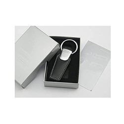 Angel Mall Leather Audi Key Ring Black Key Holder Audi Accessories 1-pc Set
