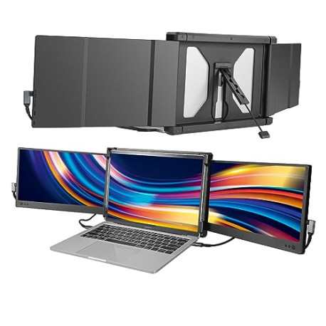 Triple Monitor for Laptop, 12''