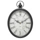 Oval Retro Wall Clock, Rustic Vintage Style