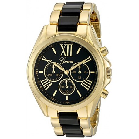 Women's GV/1000BKBK Multi-Function Dial Gold-Tone