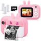 Instant Digital Camera for Girls Toddler Camera with Print Paper, 40MP Kids
