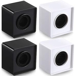 4 Pcs Microphone Flag Station Portable Square Cube Shaped Mic