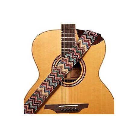 Chevron Guitar Strap MultiColor