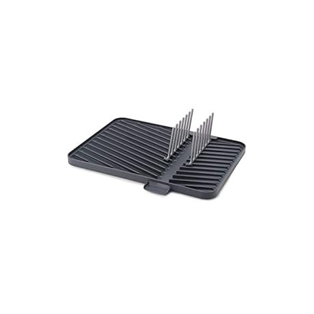 Flip-Up Drain Board with Foldable Dish Rack, One-size, Gray