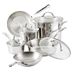 Millennium Stainless Steel Cookware Pots and Pans Set, 10 Piece