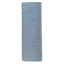 100% Cotton Muslin Extra-Large Swaddle Blankets (47” x 47”) Ocean Blue