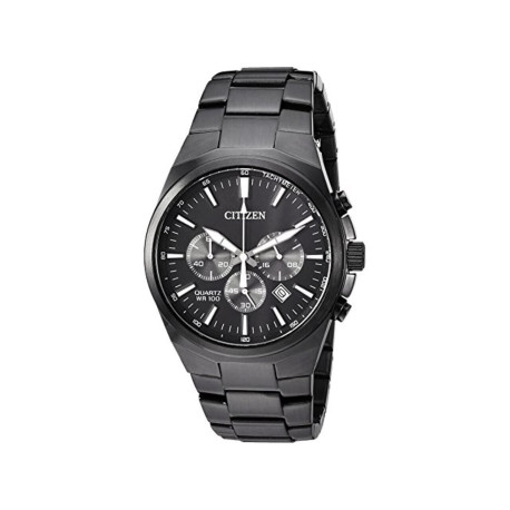 Citizen Men's Chronograph Quartz Black Stainless Steel Watch