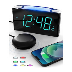 Extra Loud Alarm Clock with Bed Shaker