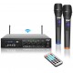 Pyle Wireless Karaoke Microphone & Portable Digital Audio Sound Mixer Receiver