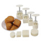 Moon Cake Mould With 12 Pcs Mode Pattern For 4 Sets
