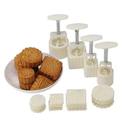 Moon Cake Mould With 12 Pcs Mode Pattern For 4 Sets