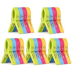 20 Pack Beach Towel Clips Chair Clips