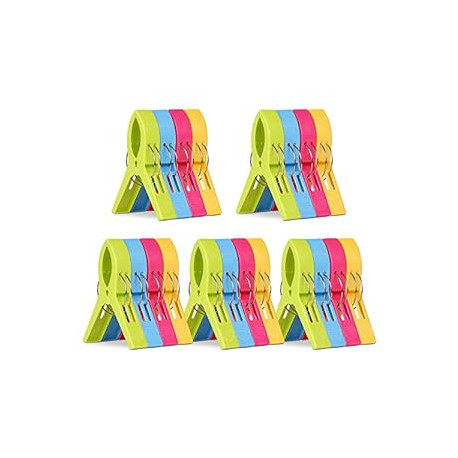 20 Pack Beach Towel Clips Chair Clips