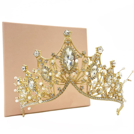 Wedding Crown for Bride Rhinestone Princess tiara