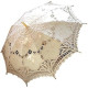 Ivory Lace Parasol Umbrella Wedding Bridal 30 Inch Adult Size
