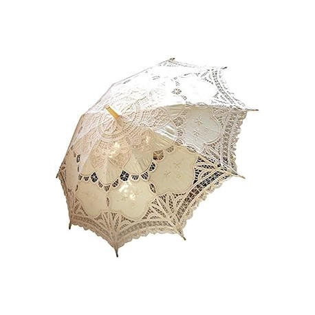 Ivory Lace Parasol Umbrella Wedding Bridal 30 Inch Adult Size