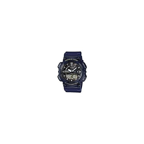 Casio Men's Heavy Duty Quartz Resin Watch, Color: Blue (Model: AEQ110W-2AV)