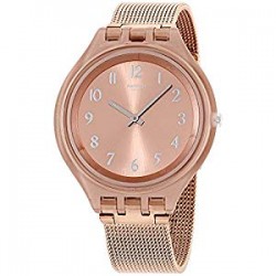 Quartz Movement Pink Dial Ladies Watch