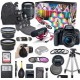 Canon EOS Rebel DSLR Camera Deluxe Video Creator Kit with Canon EF-S 18-55mm f/3.5-5.6 IS STM Lens + Wide Angle Lens