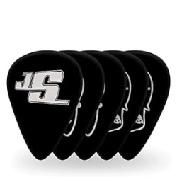 D'Addario Accessories Joe Satriani Guitar Picks, Black, 10 Pack, Medium