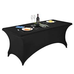 Spandex Table Covers - Fitted Tablecloth for 6ft Rectangular Tables