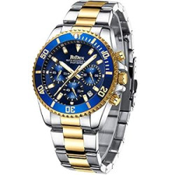 Mens Watches Chronograph Stainless Steel