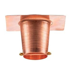 CCopper Gutter Adapter with Rain Chain Hanger Clip for Decorative Chimes