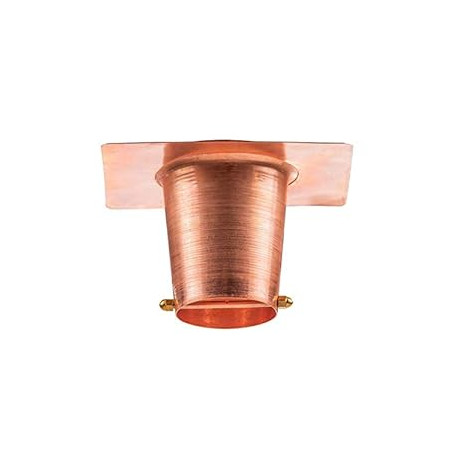 CCopper Gutter Adapter with Rain Chain Hanger Clip for Decorative Chimes