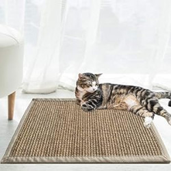 Natural Sisal Cat Scratching Mat (15.7"x23.6", Khaki)