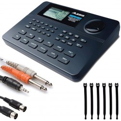 Alesis SR16 with Dynamic Articulation + 1/8 Inch TRS to Dual 1/4 inch Cable + MIDI Cable + Strapeez