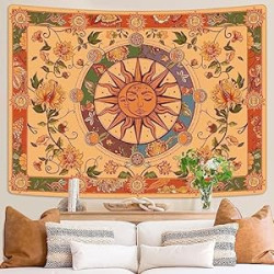 Boho Tapestry Sun and Moon Tapestry
