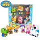 PORORO Character Bath Toy for Children - 6pcs