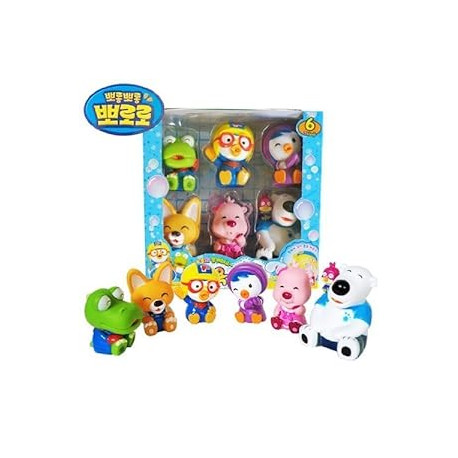 PORORO Character Bath Toy for Children - 6pcs