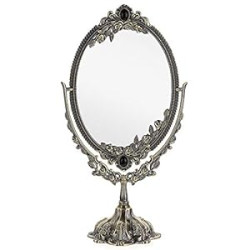 Metal Tabletop Antique Decorative Makeup Mirror