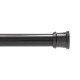 42-72" Adjustable Length, Black, 1" Diameter Rust Resistant Steel Tube