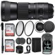 Contemporary DG OS HSM Lens for Canon DSLR Cameras 745101 w/USB Dock + Two 64GB SD Card Advanced Photo & Travel Bundle