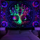 Black Light Tapestry for Bedroom(51.2 x 59.1 inches)
