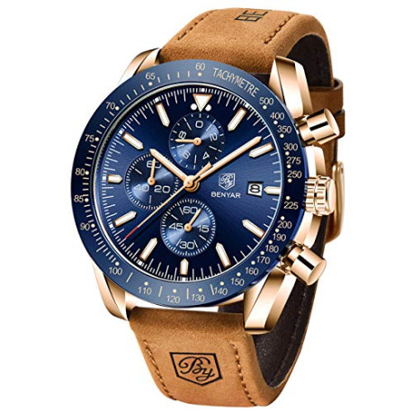 Mens Watches Quartz Chronograph